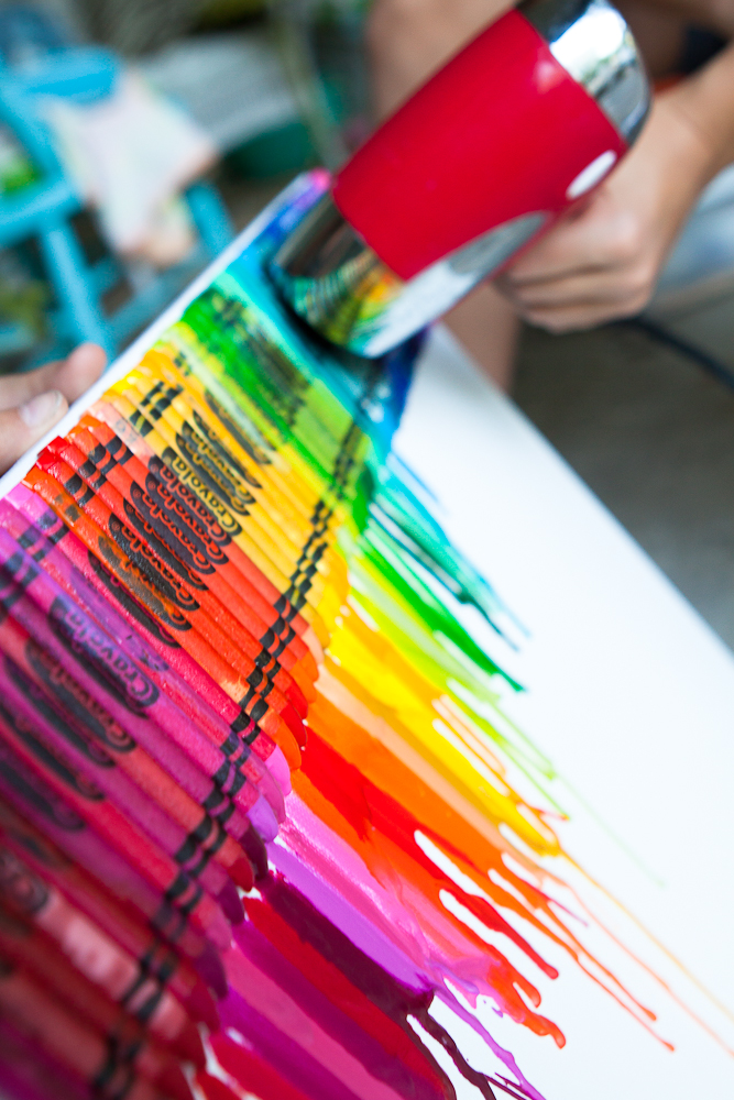 Make a Rainbow Crayon using the Melting Point for Crayons!