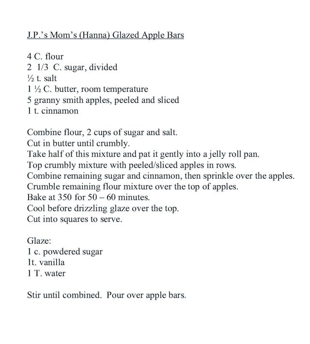 glazed apple bars » whatever