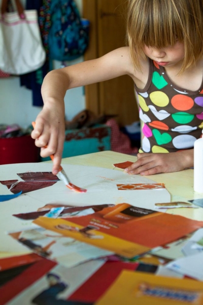 using rubber cement